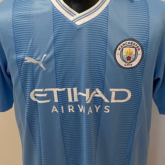 England Inglaterra Manchester City Erling Haaland Jersey # 9 , Unisex - Picture 5 of 9